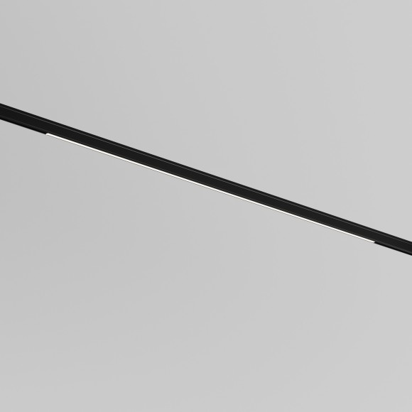 TR190-1-10W4K-B Ультратонкий трековый диммируемый по TRIAC 0/1-10V магнитный светодиодный светильник Maytoni Levity CRI90+ 4000К 720Лм 100° 10Вт