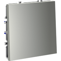 Выключатель встраиваемый VOLTUM S70 одноклавишный 10А, (сталь)