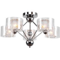 Люстра потолочная Lussole GRLSP-8279 LANIER IP21 под лампы 5xE14 30W