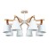 Люстра потолочная Arte Lamp A7032PL-8WH Thomas под лампы 8xE27 60W
