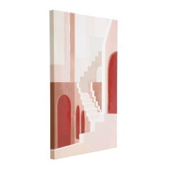 423114 JERANTUT Картина на холсте в деревянной раме, L400, B27, H600, терракотовый, бежевый 423114 JERANTUT Картина на холсте в деревянной раме, L400, B27, H600, терракотовый, бежевый