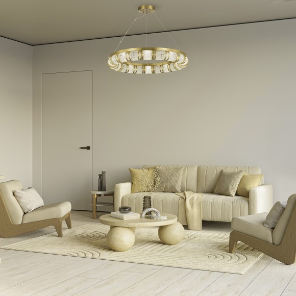 SL6011.313.01 Светильник подвесной ST-Luce Латунь/Прозрачный LED 1*65W ESME SL6011.313.01 Светильник подвесной ST-Luce Латунь/Прозрачный LED 1*65W ESME