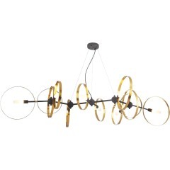 Люстра Crystal Lux ARMONICA SP8 BLACK/BRASS V2 1121/308