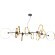 Люстра Crystal Lux ARMONICA SP8 BLACK/BRASS V2 1121/308
