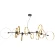 Люстра Crystal Lux ARMONICA SP8 BLACK/BRASS V2 1121/308