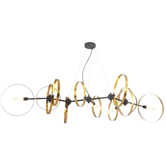 Люстра Crystal Lux ARMONICA SP8 BLACK/BRASS V2 1121/308