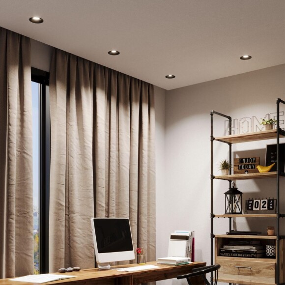 359889 WIR NT26 000 черный Светильник встраиваемый с переключателем цв. температуры IP20 LED 15W 100-265V 3000К/4000К/6000К ECLAT