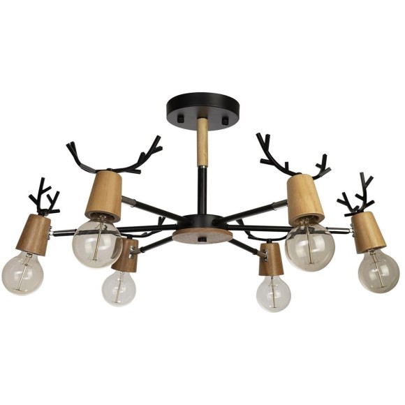 10024/6 Black Люстра на штанге LOFT IT Sven