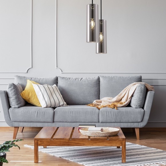 Подвесной светильник цилиндр Maytoni P011PL-01CH Gioia под лампу 1xE14 40W