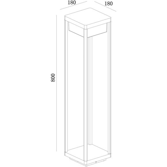 Уличный наземный светильник Maytoni O021FL-L10B3K Baker Street IP65 светодиодный LED 10W Уличный наземный светильник Maytoni O021FL-L10B3K Baker Street IP65 светодиодный LED 10W