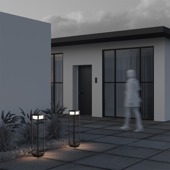 Уличный наземный светильник Maytoni O021FL-L10B3K Baker Street IP65 светодиодный LED 10W Уличный наземный светильник Maytoni O021FL-L10B3K Baker Street IP65 светодиодный LED 10W