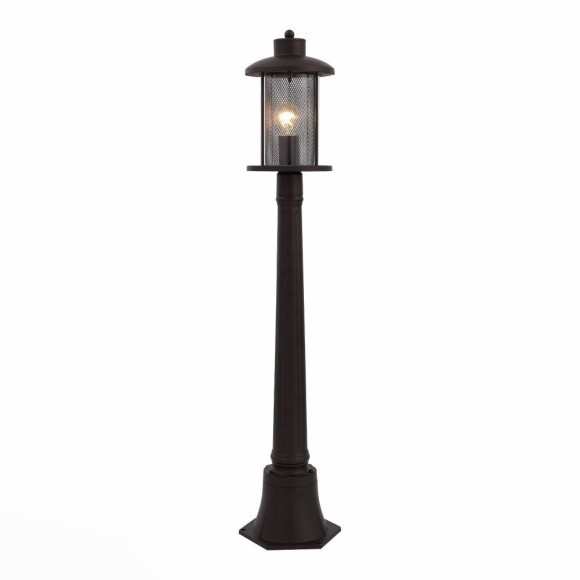 SL080.415.01 Светильник уличный наземный ST-Luce Темный кофе/Прозрачный, Темный кофе E27 1*60W LASTERO