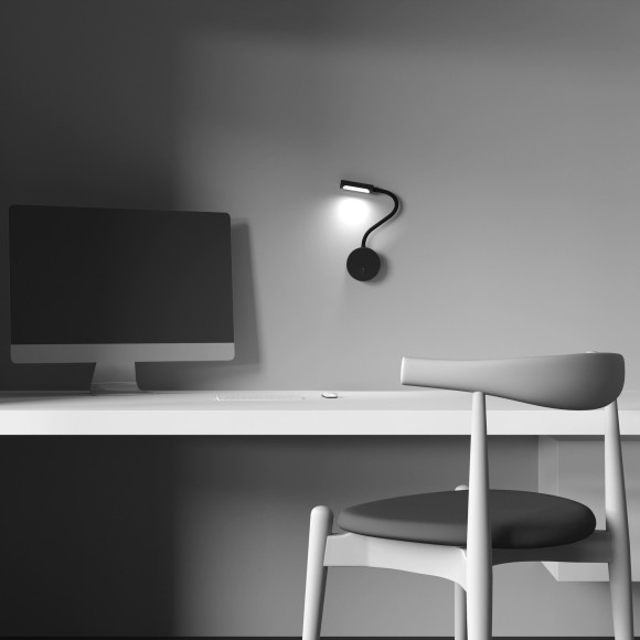 Настенный светильник на гибкой ножке Maytoni C035WL-L3B3K Stem светодиодный LED 3W