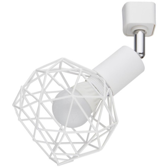 Однофазный двужильный трековый светильник Arte Lamp A6141PL-1WH SOSPIRO под сменную лампу Е14