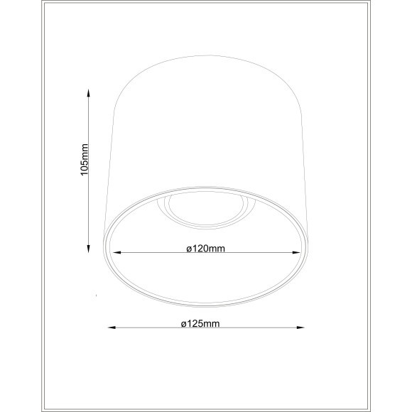 Потолочный светильник Technical C064CL-01-25W4K-D-RD-B