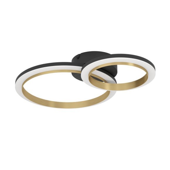 901223 CALLIERA Светодиодный потолочный светильник диммируемый по TRIAC, 20Вт, 1500Лм, 4000К, сталь/пластик, черный/латунь/белый