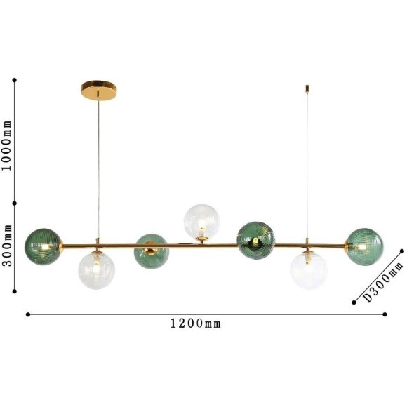 Подвесной светильник линейный Favourite 4035-7P Infilato под лампы 7xG9 5W