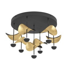 390411 DRACERA Светодиодный настенно-потолочный светильник диммируемый по TRIAC, 16.1Вт, 1960Лм, 3000К, металл золотой/черный 390411 DRACERA Светодиодный настенно-потолочный светильник диммируемый по TRIAC, 16.1Вт, 1960Лм, 3000К, металл золотой/черный