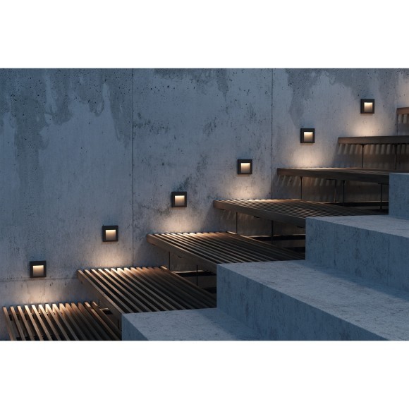 Светильник встраиваемый в стену Maytoni O038-L3B Arca IP65 светодиодный LED 3W Светильник встраиваемый в стену Maytoni O038-L3B Arca IP65 светодиодный LED 3W