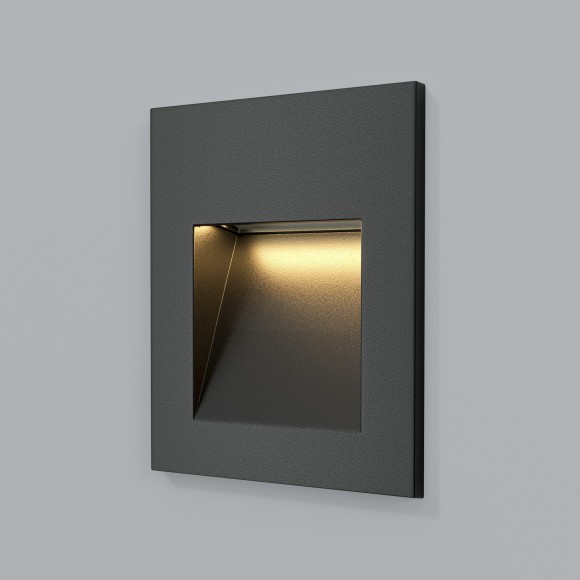 Светильник встраиваемый в стену Maytoni O038-L3B Arca IP65 светодиодный LED 3W Светильник встраиваемый в стену Maytoni O038-L3B Arca IP65 светодиодный LED 3W