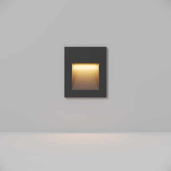 Светильник встраиваемый в стену Maytoni O038-L3B Arca IP65 светодиодный LED 3W Светильник встраиваемый в стену Maytoni O038-L3B Arca IP65 светодиодный LED 3W