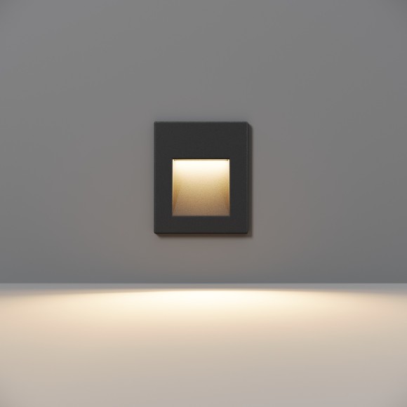 Светильник встраиваемый в стену Maytoni O038-L3B Arca IP65 светодиодный LED 3W Светильник встраиваемый в стену Maytoni O038-L3B Arca IP65 светодиодный LED 3W