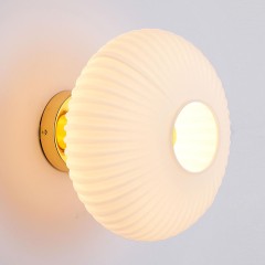 LSP-5050 LUSSOLE 0 Настенное бра золотое со стеклянным плафоном, E27, 1 x 40 Вт, IP20