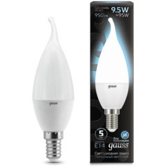 104101210 Лампа Gauss LED Свеча на ветру E14 9.5W 950lm 4100K 1/10/50 104101210 Лампа Gauss LED Свеча на ветру E14 9.5W 950lm 4100K 1/10/50
