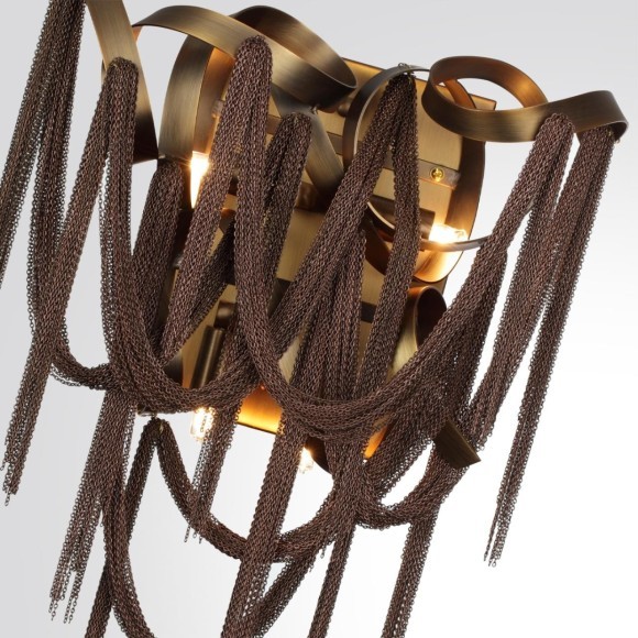 5066/4W HALL ODL24 397 античн.бронза/коричневый/металл/металл Бра G9 4*40W CHAINY 5066/4W HALL ODL24 397 античн.бронза/коричневый/металл/металл Бра G9 4*40W CHAINY