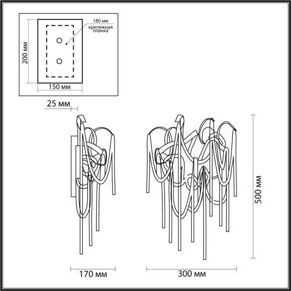 5066/4W HALL ODL24 397 античн.бронза/коричневый/металл/металл Бра G9 4*40W CHAINY 5066/4W HALL ODL24 397 античн.бронза/коричневый/металл/металл Бра G9 4*40W CHAINY