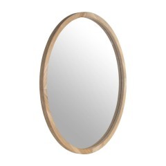 425038 BANI Зеркало настенное декоративное индустриальное дерево коричневое D700 425038 BANI Зеркало настенное декоративное индустриальное дерево коричневое D700