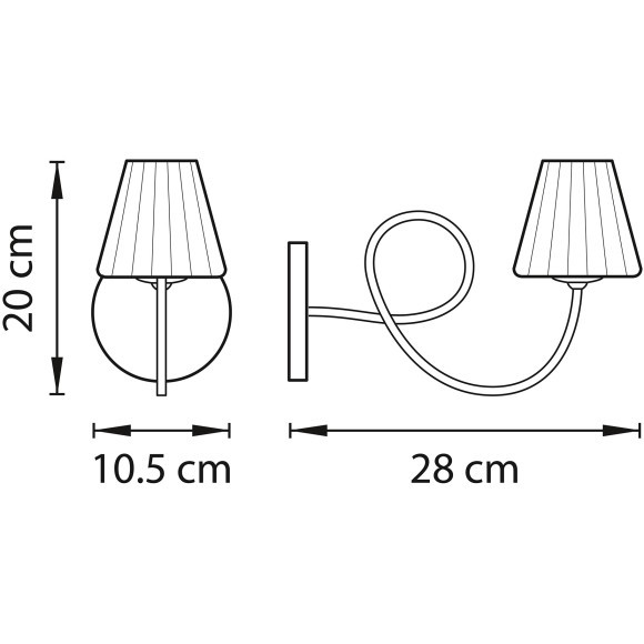 Бра Vortico Lightstar 814614