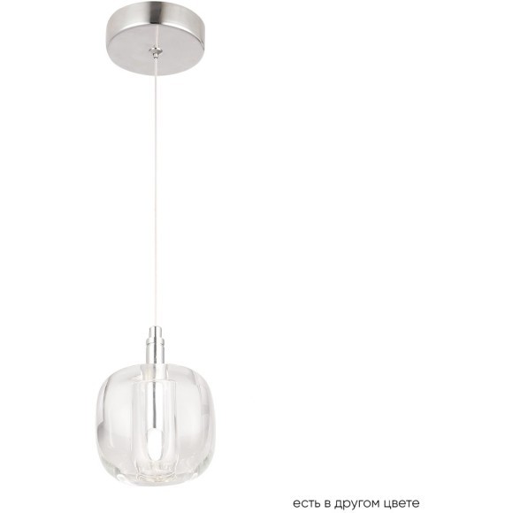 Светильник подвесной Crystal Lux BOX SP1 CHROME/TRANSPARENT