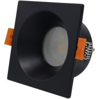 ST256.418.01 Св-к встр. Черный GU10 1*50W  IP65 L85xW85xH53 220V Без ламп Встраиваемые светильники