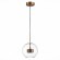 SL1133.233.01 Светильник подвесной ST-Luce Латунь/Прозрачный LED 1*14W 3000K BOPONE