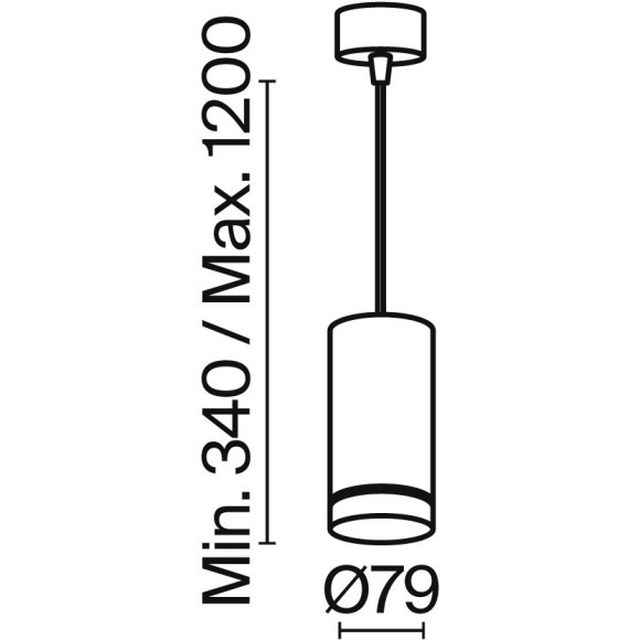 Подвесной светильник Technical P085PL-12W4K-W