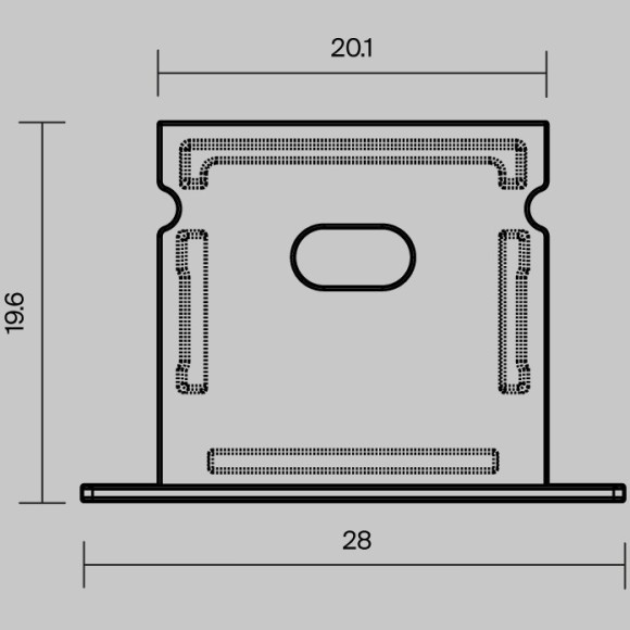 Комплект заглушек (для профиля 27×20) 2 шт., 642070 Комплект заглушек (для профиля 27×20) 2 шт., 642070