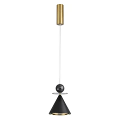 5475/10LE ODEON LIGHT EXCLUSIVE JAZZ латунно-черный подвесной светильник, LED 10 Вт, 3000 К, 701 Лм, IP20, 220 В