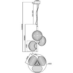 Подвесной светильник Maytoni MOD268PL-03B Подвесной светильник Maytoni MOD268PL-03B