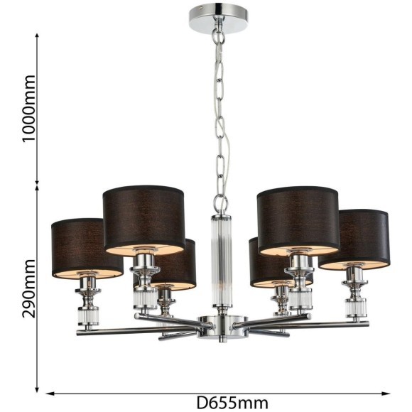Подвесная люстра Archetypus 2674-6P Подвесная люстра Archetypus 2674-6P