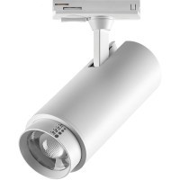 Светильник светодиодный трековый профессиональный с выбором мощности, цветовой температуры и угла освещения д/трековых систем BARRA Fuoco P+CCT Lightstar 218026