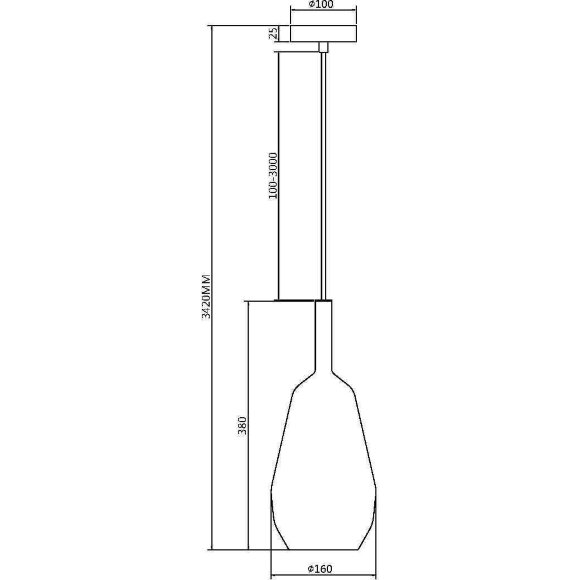 Подвесной светильник Maytoni MOD271PL-01B7