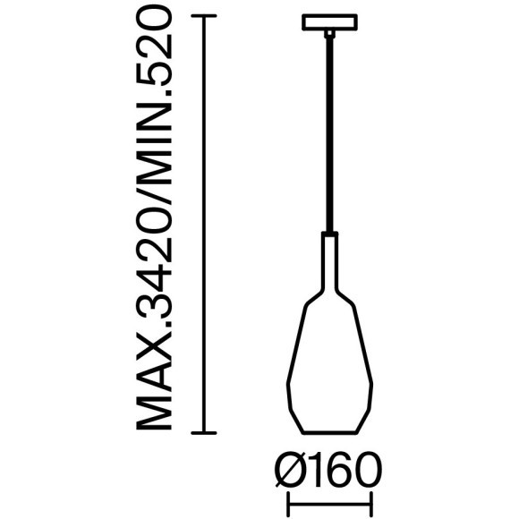 Подвесной светильник Maytoni MOD271PL-01B7