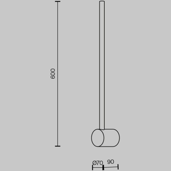 Настенный светильник (бра) Maytoni MOD237WL-L6B3K