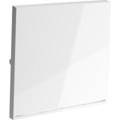 Клавиша для выключателя/переключателя одноклавишного с подсветкой, S70 (белый глянцевый)