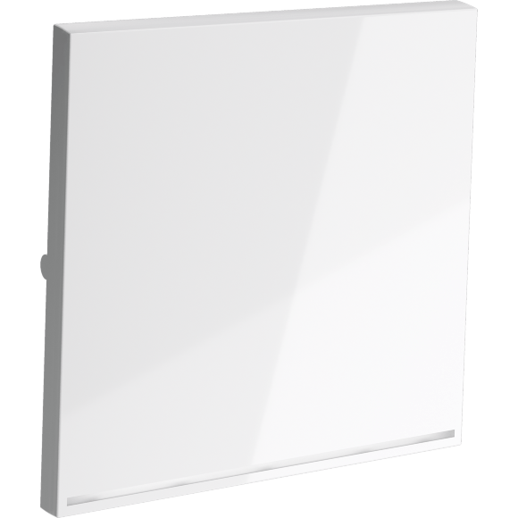 Клавиша для выключателя/переключателя одноклавишного с подсветкой, S70 (белый глянцевый)