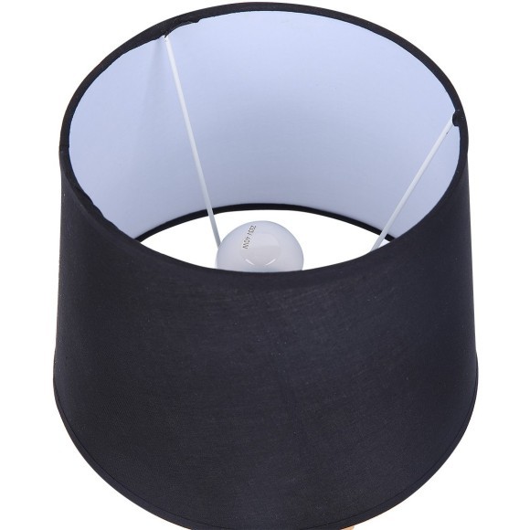 8209/1T MODERNI LN25 черный, керамика/текстиль Настольная лампа Е27 1*60W 220V VISIONA