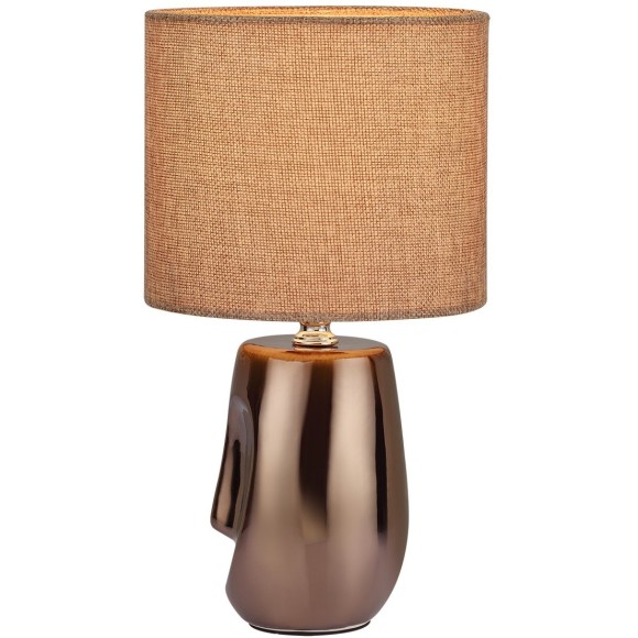 8150/1T MODERNI LN25 бронза/бежевый, керамика/текстиль Настольная лампа Е27 1*60W 220V AKIVI