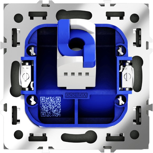 Розетка компьютерная встраиваемая VOLTUM S70 RJ45 кат.6, (титан)