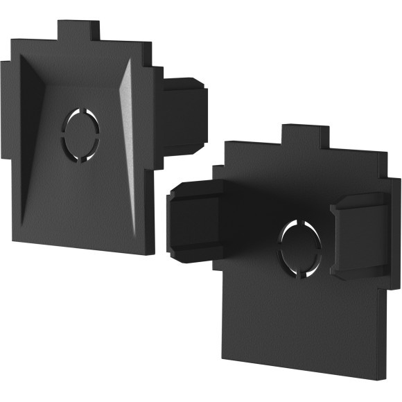 Комплект из 2 торцевых заглушек для шинопровода в ГКЛ 12.5мм Maytoni Radity TRA084EC-12B Комплект из 2 торцевых заглушек для шинопровода в ГКЛ 12.5мм Maytoni Radity TRA084EC-12B